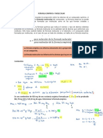 Formula Empirica y Molecular