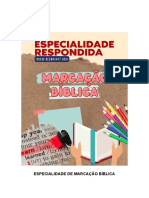 ESPECIALIDADE DE MARCAÇÃO BÍBLICA