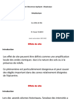 Effets de Site Master Géophysique 2022