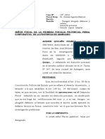Ademir Quicaño Huanca Designa Abogado y Solicita Copias Fiscalia