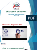 Introducción a Windows y las partes de una computadora