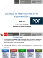 Modernización gestión pública