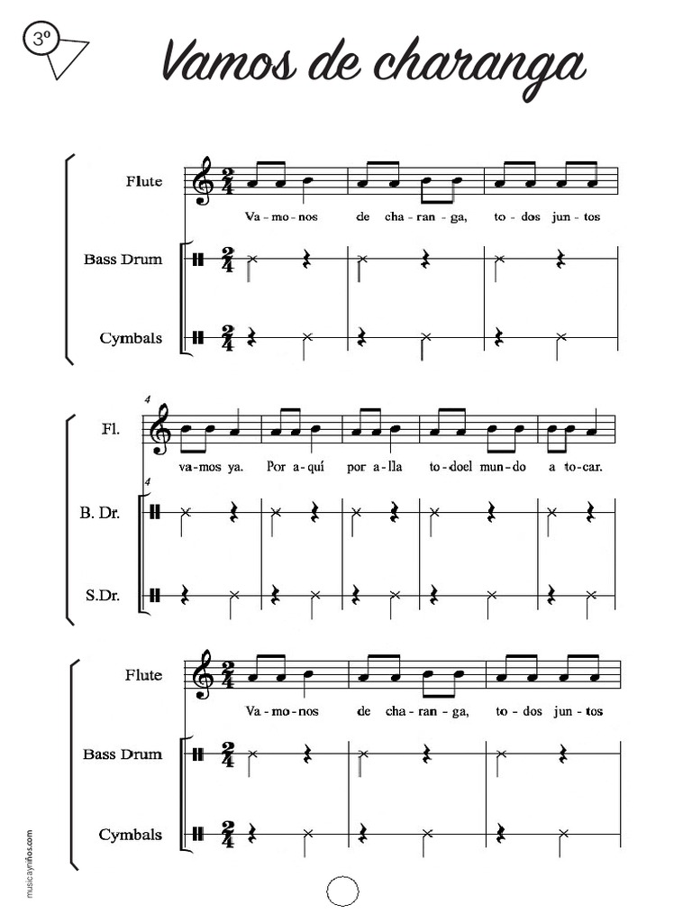 Flauta - Vamos de Charanga I | PDF