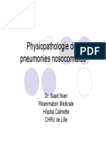 Physiopathologie Des Pneumonies Nosocomiales