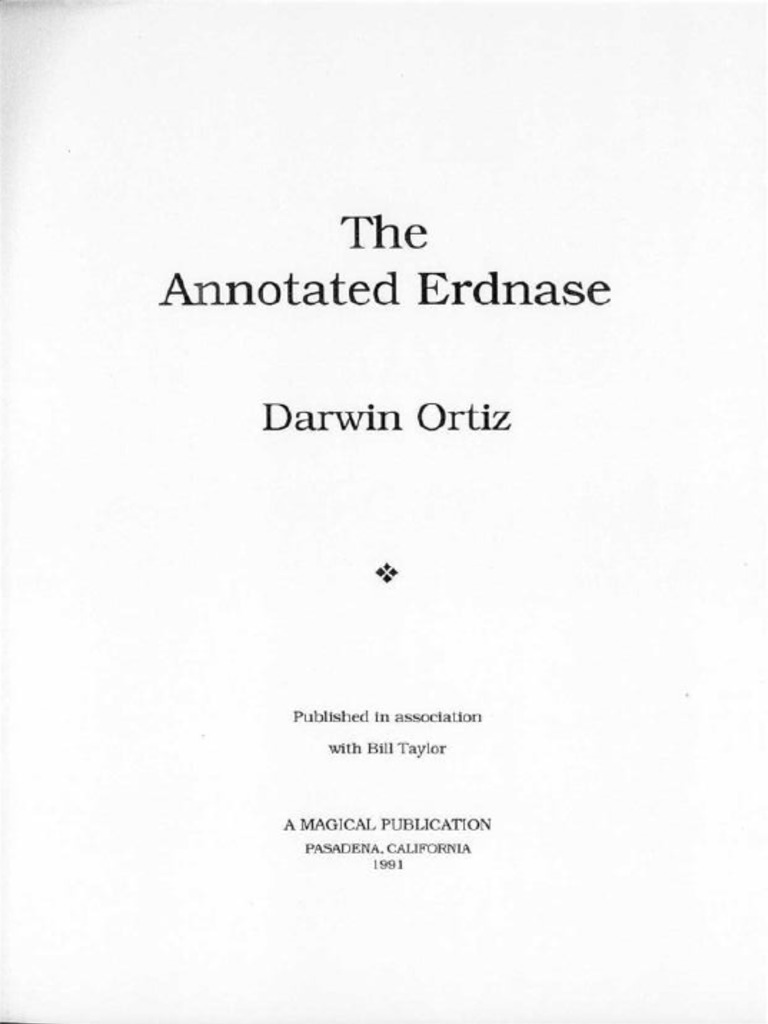 The Annotated Erdnase 手品 洋書 ダーウィン・オーティス 【公式通販】