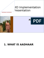 AADHAAR Implementation Presentation August 2010