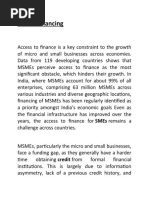 Finance in MSME - YOGESH