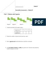 Criterion B for Grade 8