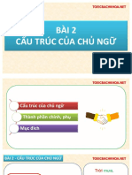 Bài 2 - Cấu trúc chủ ngữ