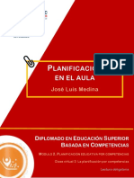 Lectura Obligatoria. Medina, José Luis. Planificación en El Aula