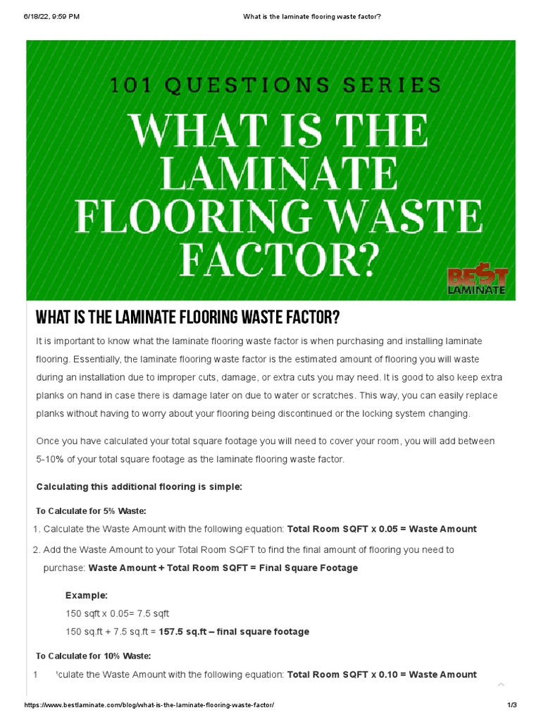 Calculating the Laminate Flooring Waste Factor Understanding How Much Extra Flooring is Needed