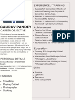 Resume Gaurav Pandey New