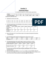 Practical 1 - Arithmetic Mean