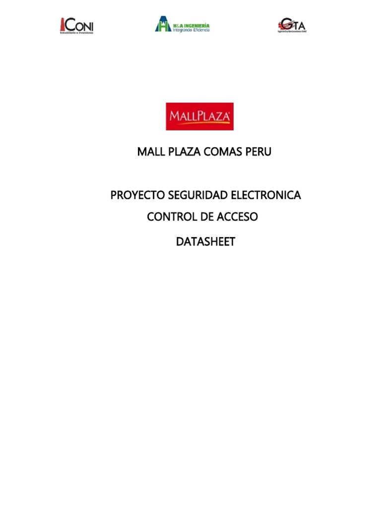 Seguridad Electronica Control de Acceso | PDF | Switch | Access Control