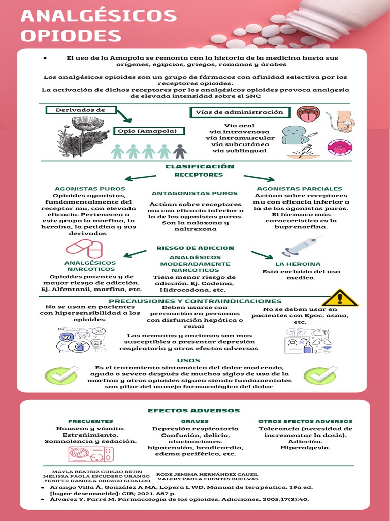 Infografia - Analgesicos Opiodes | PDF | Opioide | Terapia