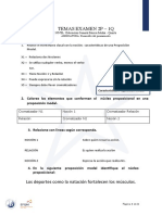 Cuestionario Examen IIP IQ Quinto Desarrollo Del Pensamiento