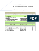 Plan de Comisión Civico Cultural (Desfiles)