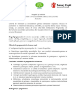 Anunt Program Formare - Participarea Copilului - 2022 - 2023