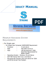 Product manual for minimum hardware requirements