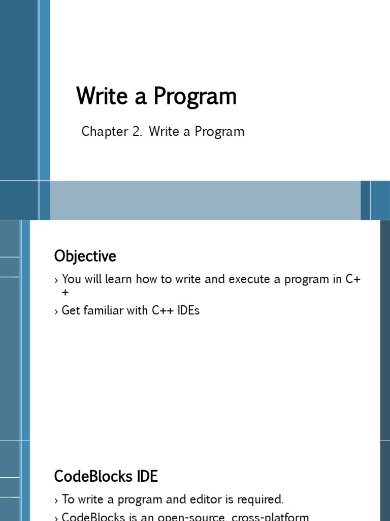 C++ Env Setting and Write A Program | PDF | Integrated Development ...