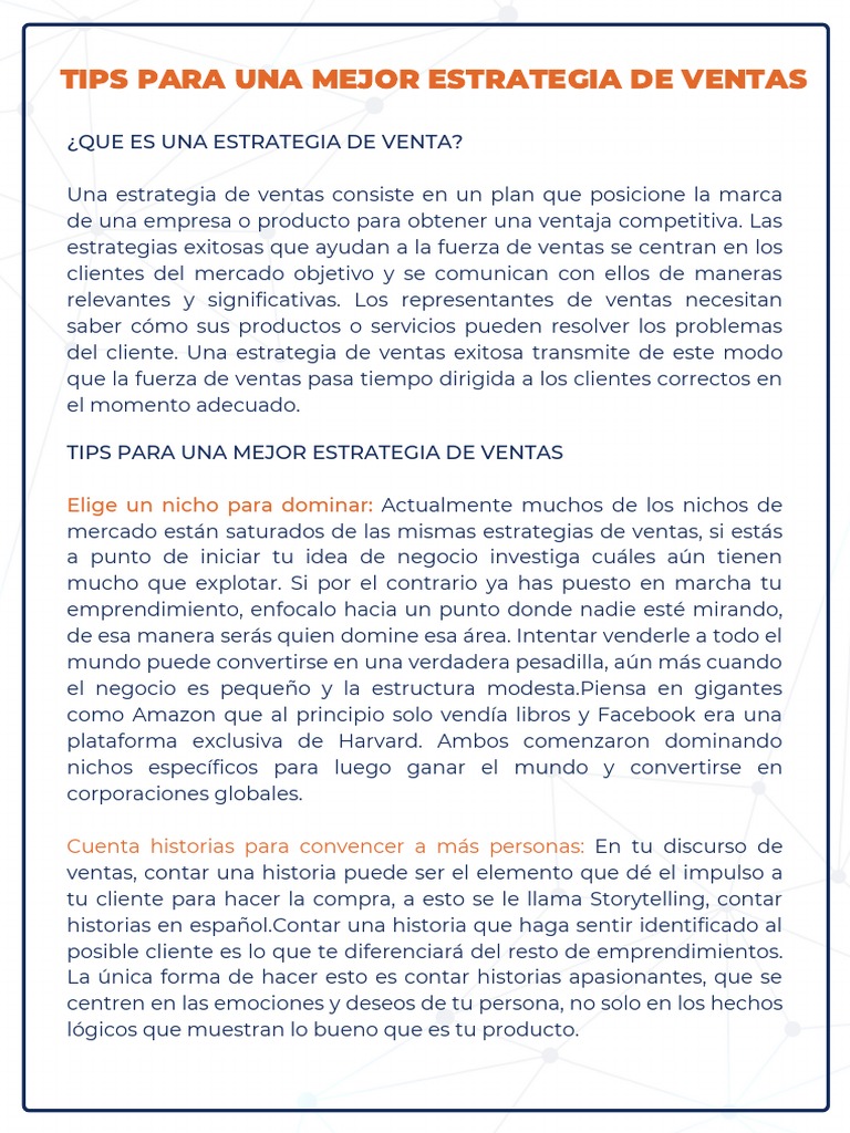 Estrategias Efectivas de Ventas | PDF | Marketing | Iniciativa empresarial