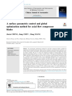 A Surface Parametric Control and Global Optimization Method For Axial Flow Compressor Blades