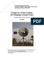 Design of A Wind Turbine For Pumping Ground Water