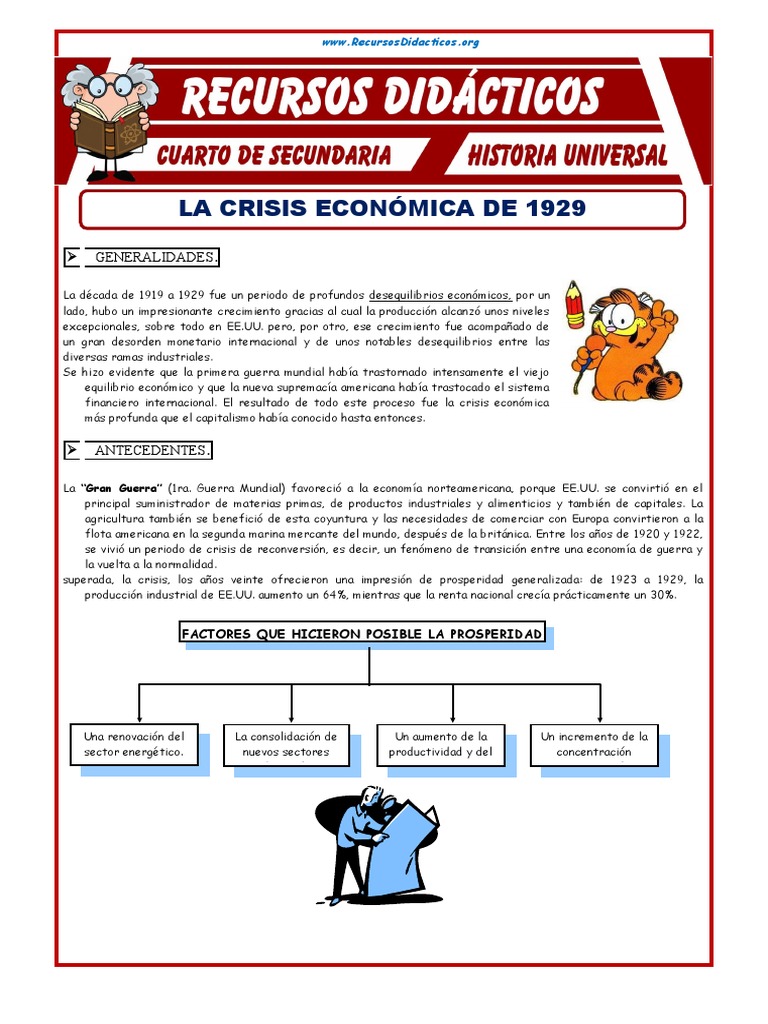 Causas y Consecuencias de la Crisis de 1929 | PDF | guerra civil ...