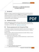 TP Nitiation A La Programmation Logique Prolog: Fondements de L'Ia