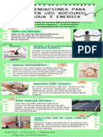 Infografía de Proceso Recortes de Papel Notas Verde