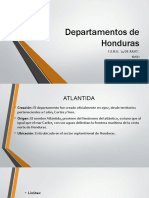 Departamentos de Honduras: Atlántida, Colón, Comayagua, Copán y Cortés