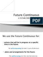 Future Continuous and Future Perfect Simple