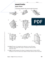Lesson 2 Homework Practice: Volume of Triangular Prisms
