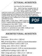 Architectural Acoustics 02.06.2021