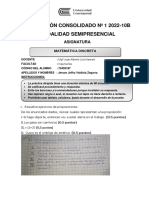 Evaluación Consolidado #1 Matemática Discreta 2022-10B FINAL