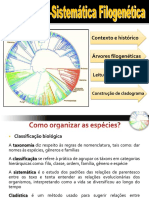 Diversidade Aulas 8 e 9 - Sistematica Filogenetica Corrigir Construcao