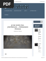 Je ne dors pas. J’entresuis. - Fernando Pessoa - Le vagabond des étoiles