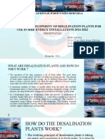 Trends in The Development of Desalination Plants For Use in Ship Energy Installations 2016-2022