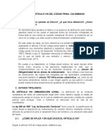 Análisis Al Articulo 318 Al Codigo Penal Colombiano