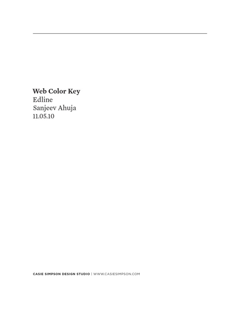 Edline Web Color Key Guide | PDF | World Wide Web | Internet & Web