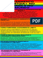 Infográfico Informativo Curiosidades Orgulho LGBTQ Colorido Ousado e Chamativo
