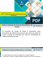 Aula 4 - EM - Limites Da Aplicação Do Estudo de Movimentos e de Tempos