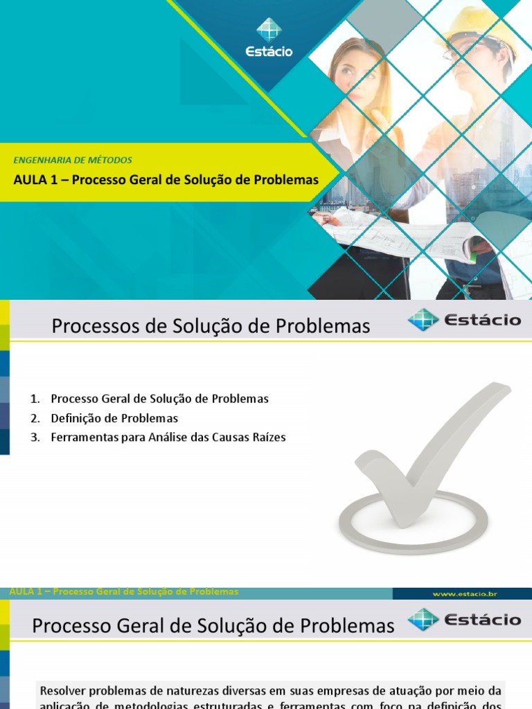 Aula 1 - EM - Processo Geral de Solução de Problemas | PDF | Método ...