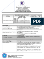 Department of Education: Daily Lesson Log Sy 2022-2023