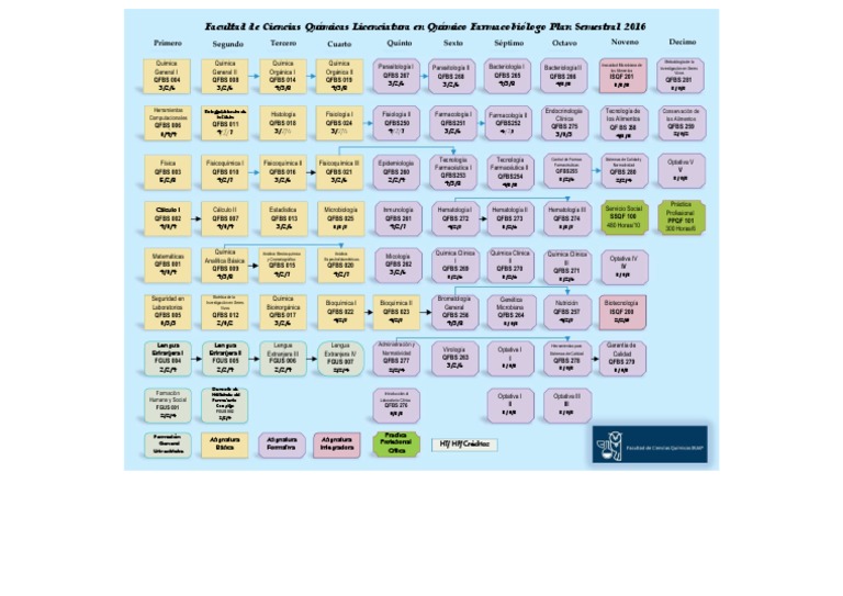 Mapa Curricular QFB | PDF | Farmacéutico | Química