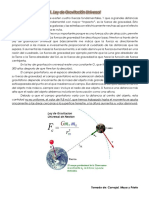 Ley de Gravitación Universal