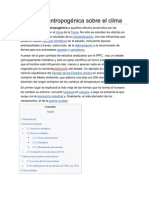 Influencia Antropogénica Sobre El Clima