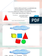 Una Propuesta Pedagógica Alrededor Del Pensamiento Espacial, Tridimensional para Una Estudiante Con Discapacidad Visual