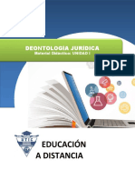 Deontología Jurídica - Unidad 1. Material Didáctico