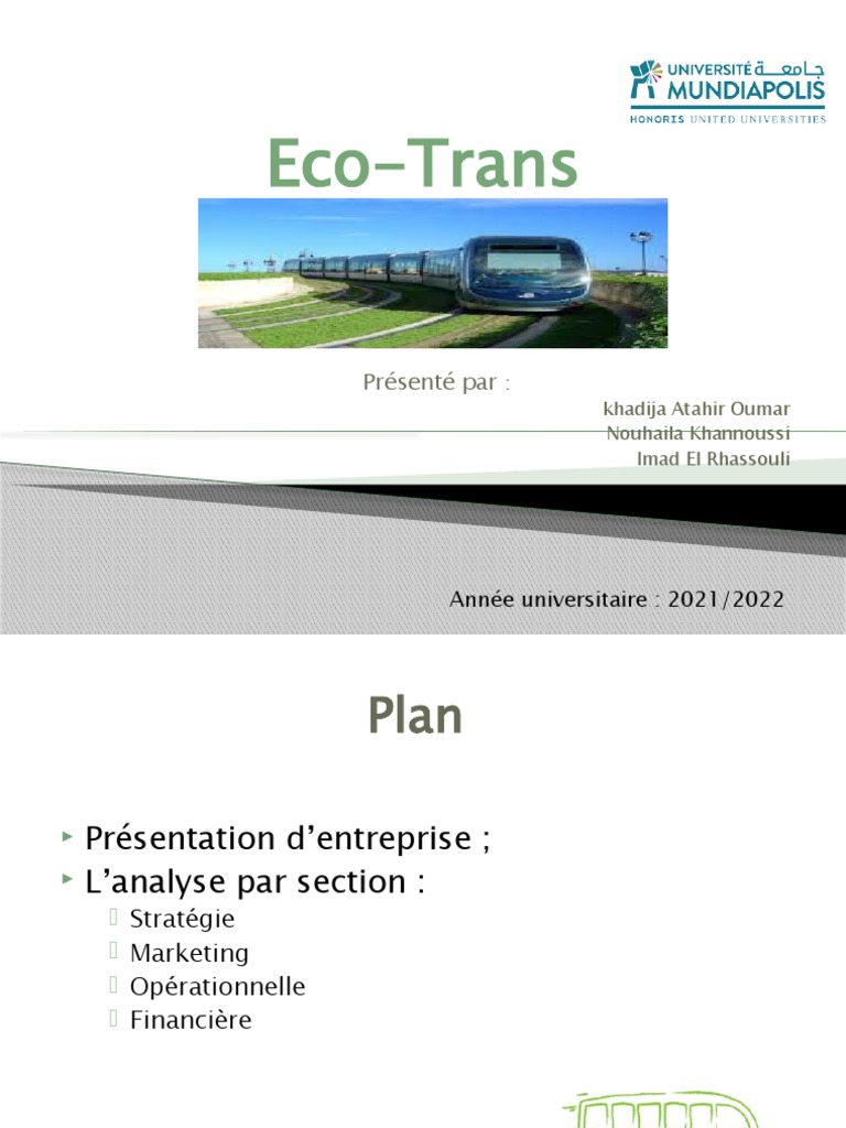 Transport Écologique pour Jeunes | PDF | Commercialisation | Transport